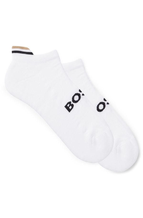 Hugo Boss Lot de deux paires de chaussettes basses avec logos