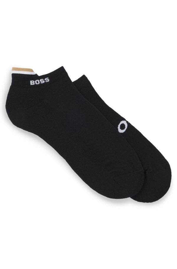 Hugo Boss Lot de deux paires de chaussettes basses avec logos