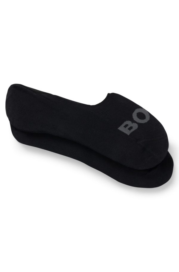 Hugo Boss Lot de deux paires de chaussettes invisibles en coton mélangé