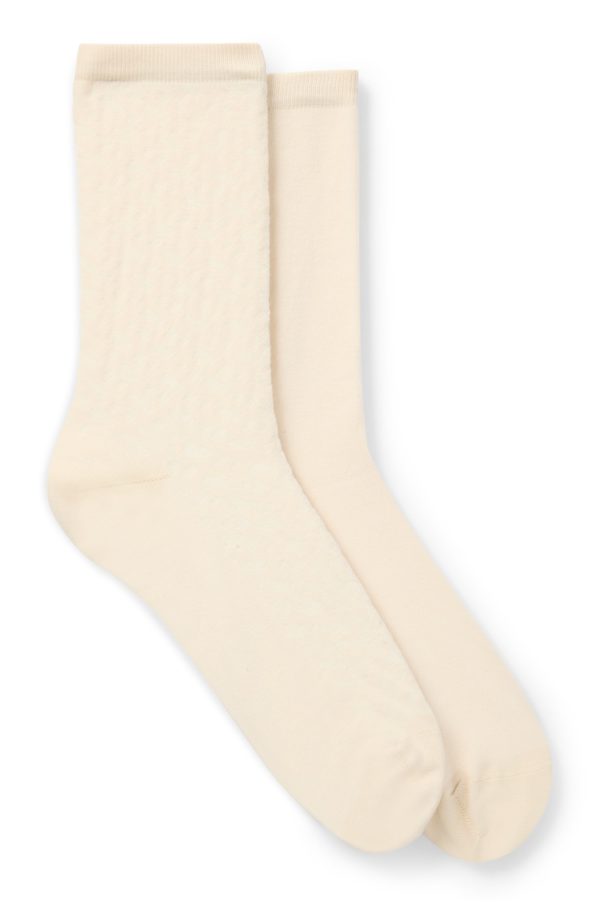 Hugo Boss Lot de deux paires de chaussettes mi-mollet en coton stretch