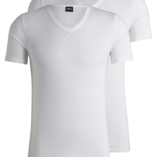 Lot de deux t-shirts Slim Fit en coton stretch – Hugo Boss