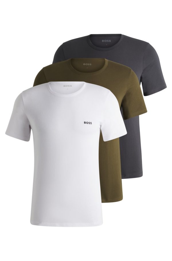 Hugo Boss Lot de trois t-shirts en jersey de coton