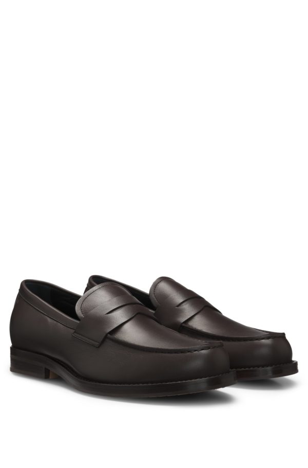 Hugo Boss Mocassins Dressletic en cuir souple