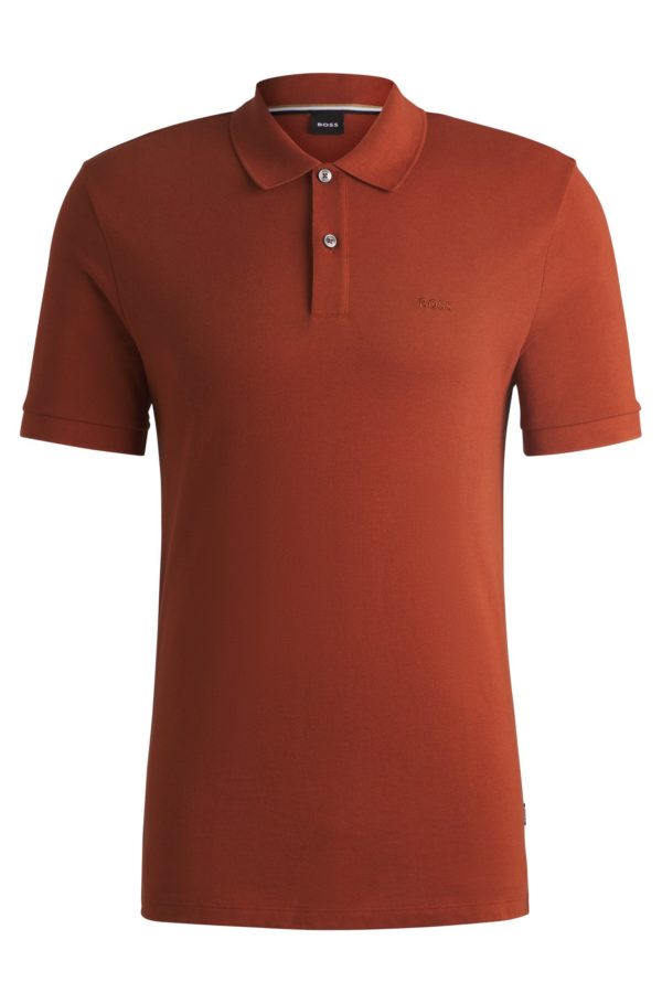 Hugo Boss Polo Pallas en piqué de coton avec détails logotés