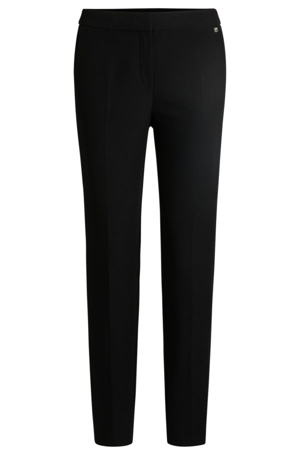 Hugo Boss Pantalon Slim en tissu stretch avec rivet logoté