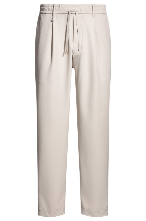 Hugo Boss Pantalon Tapered en tissu stretch déperlant