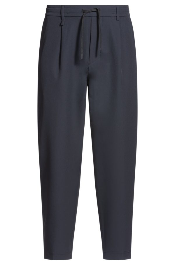 Hugo Boss Pantalon Tapered en tissu stretch déperlant