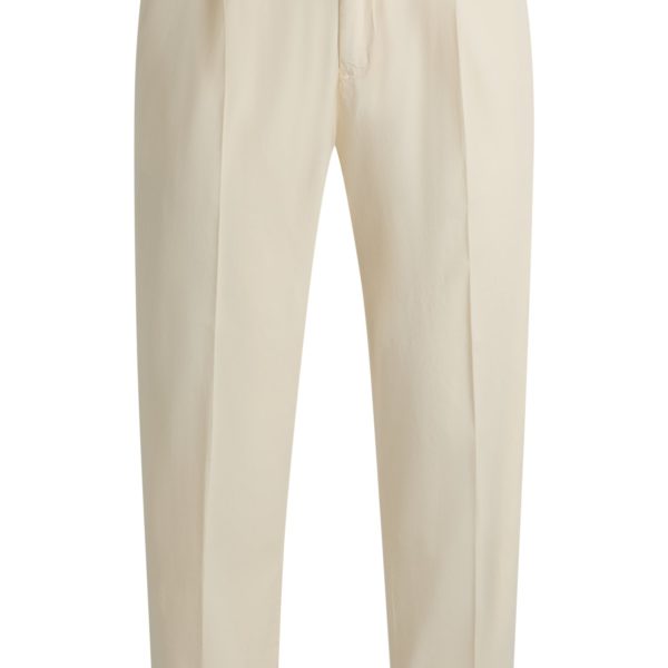 Hugo Boss Pantalon Tapered en twill stretch