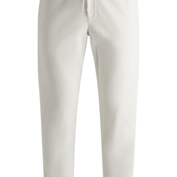 Hugo Boss Pantalon Tapered en velours côtelé performant