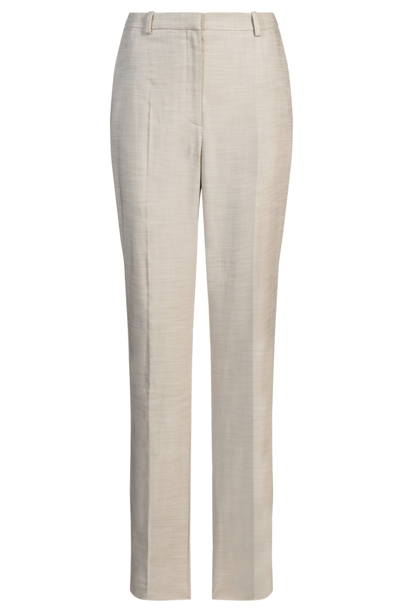 Hugo Boss Pantalon à la coupe décontractée en tissu stretch chiné