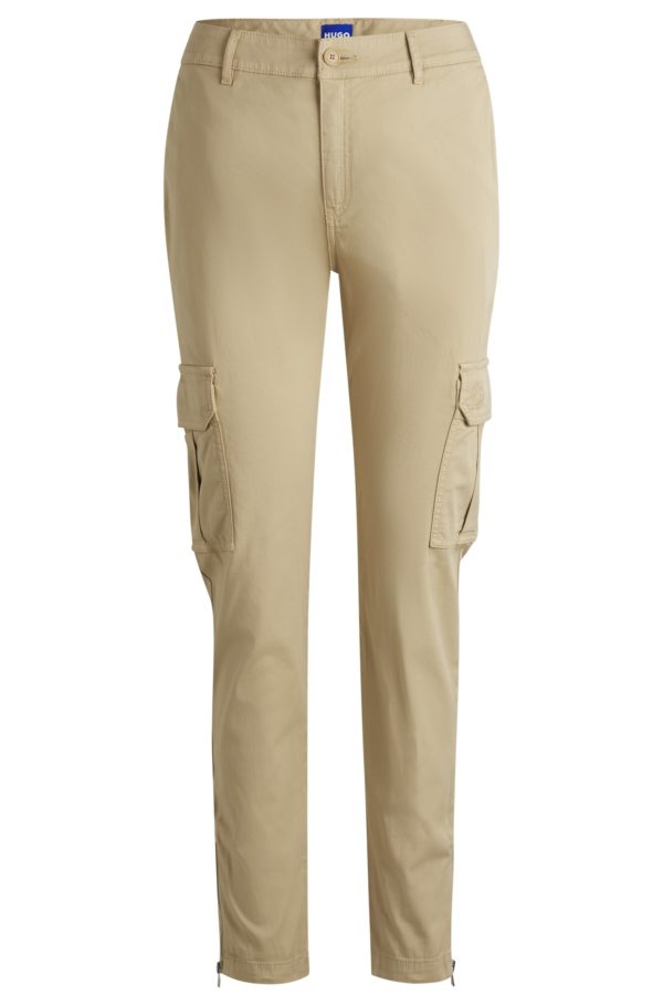 Hugo Boss Pantalon cargo Slim en coton stretch