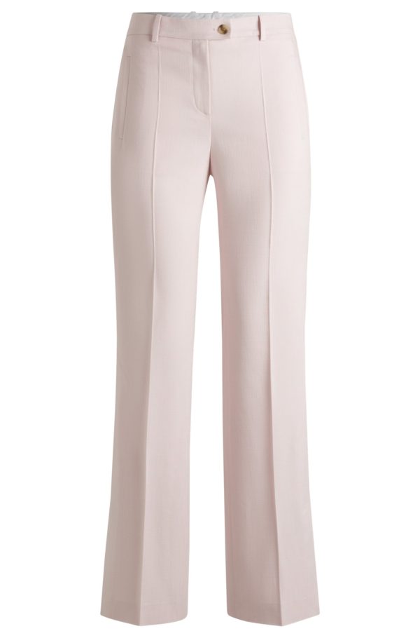 Hugo Boss Pantalon chiné fendu au bas des jambes