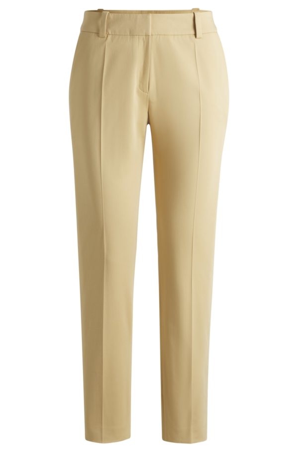 Hugo Boss Pantalon court Slim Fit avec fermeture éclair au bas des jambes