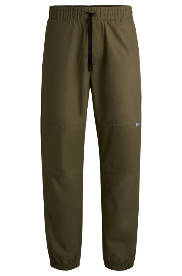 Hugo Boss Pantalon fuselé en coton structuré