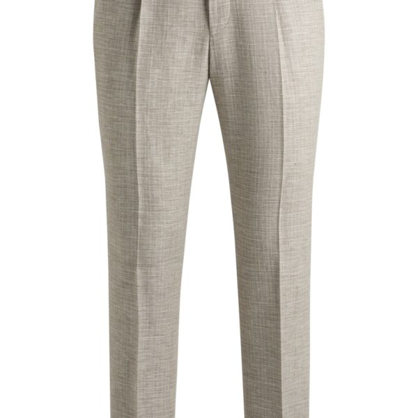 Pantalon habillé en tissu stretch à micro motif – Hugo Boss