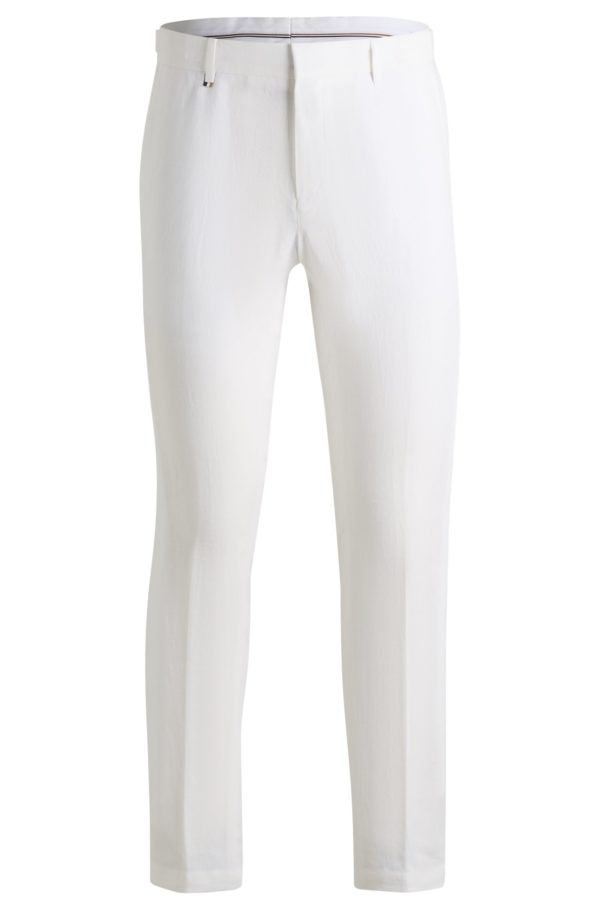 Hugo Boss Pantalon habillé en toile de lin