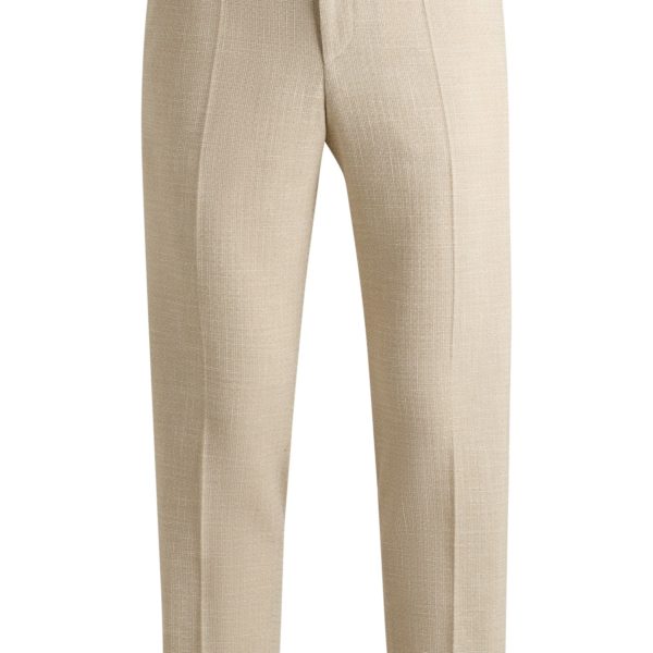Pantalon habillé en tweed à micro motif – Hugo Boss