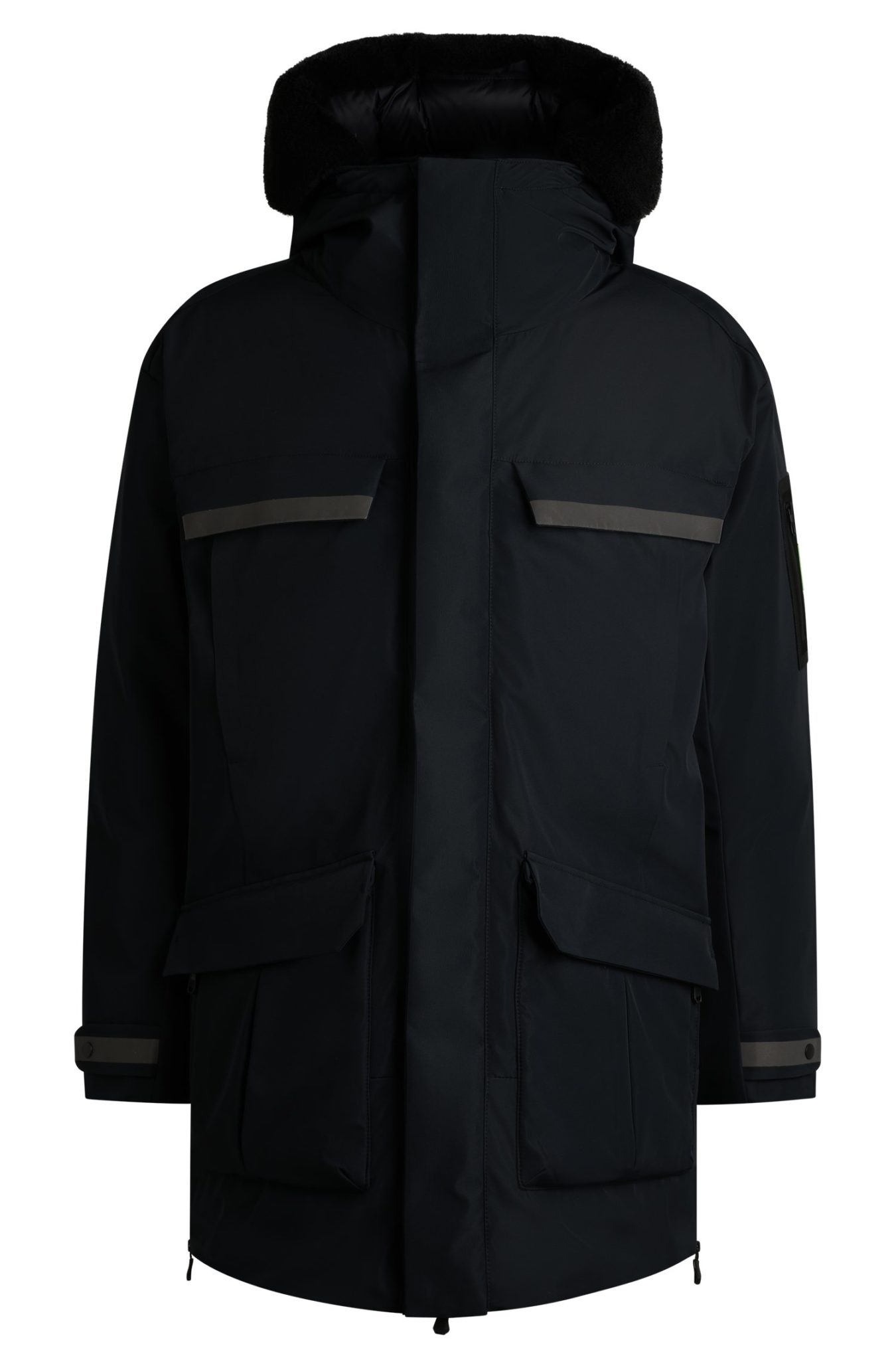 Hugo Boss Parka déperlante à capuche amovible en polaire