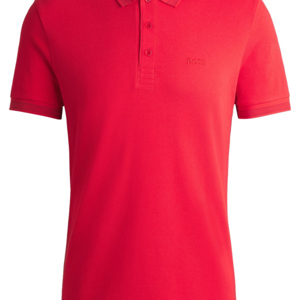 Hugo Boss Polo Paddy en piqué de coton avec sous-col logoté