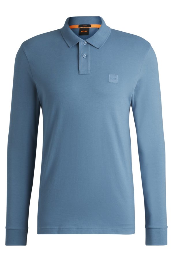 Hugo Boss Polo Slim en coton stretch à patch logoté