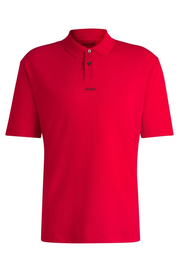 Hugo Boss Polo en piqué de coton à logo imprimé