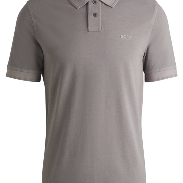 Hugo Boss Polo en piqué de coton avec logo imprimé