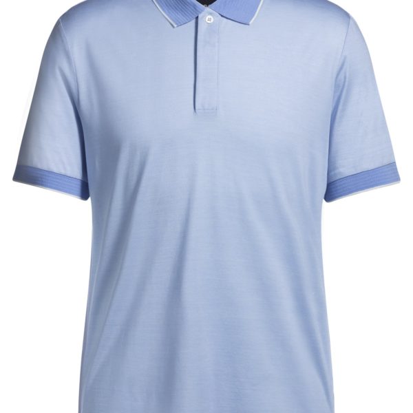 Hugo Boss Polo en soie et coton aux finitions structurées
