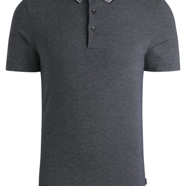 Hugo Boss Polo slim en coton structuré avec col contrastant