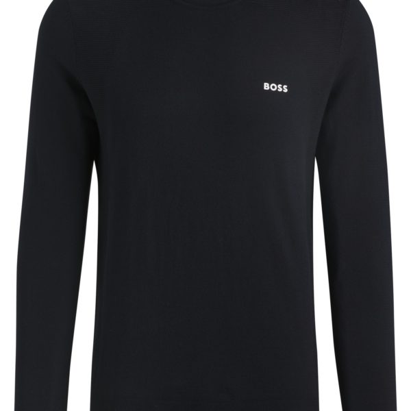 Pull Regular en coton mélangé avec logo imprimé – Hugo Boss