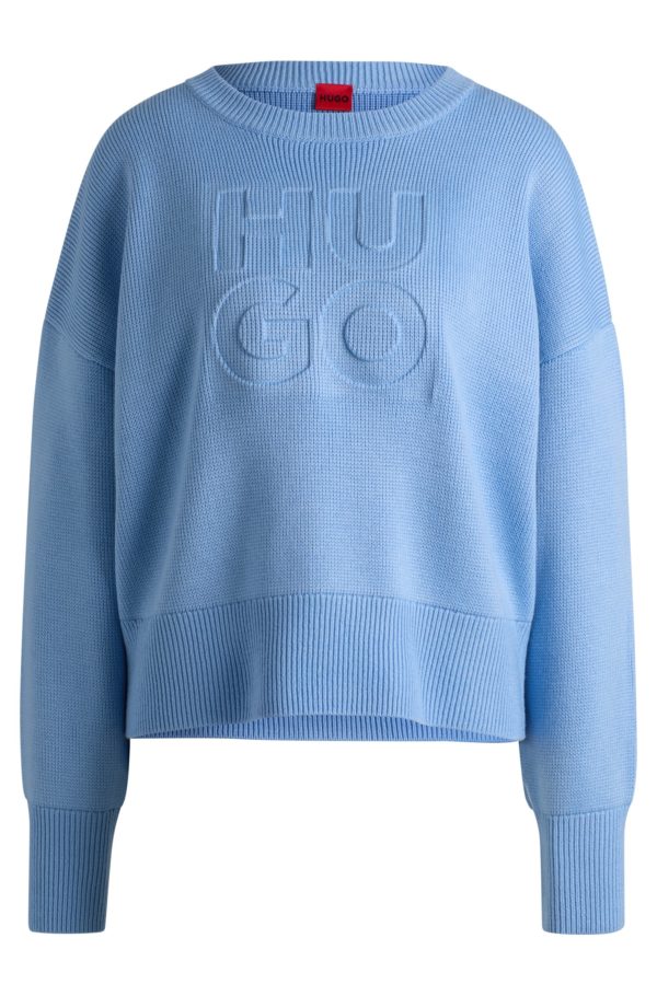 Hugo Boss Pull Relaxed à logo embossé