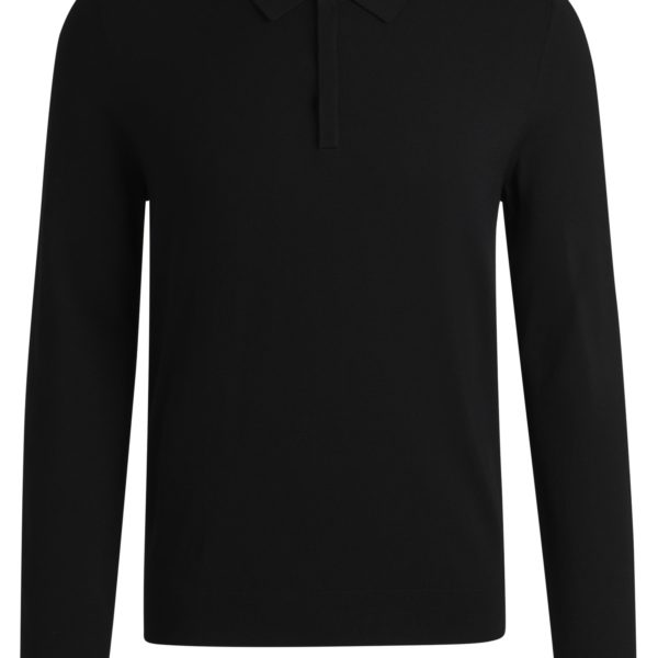 Hugo Boss Pull Slim à col polo en maille avec patte de boutonnage invisible