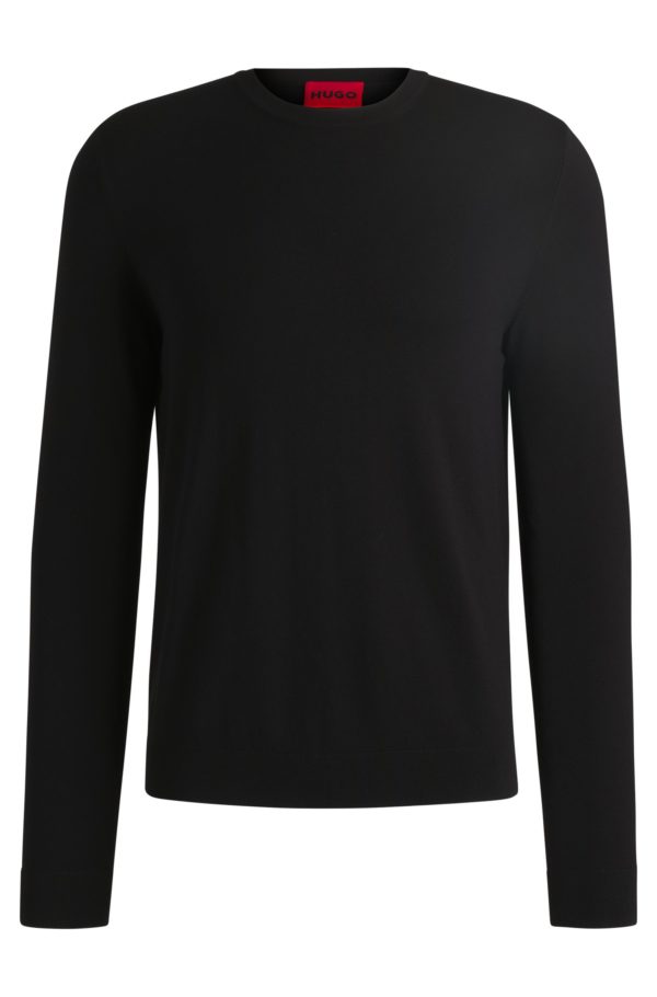 Hugo Boss Pull Slim à col rond en fils doux