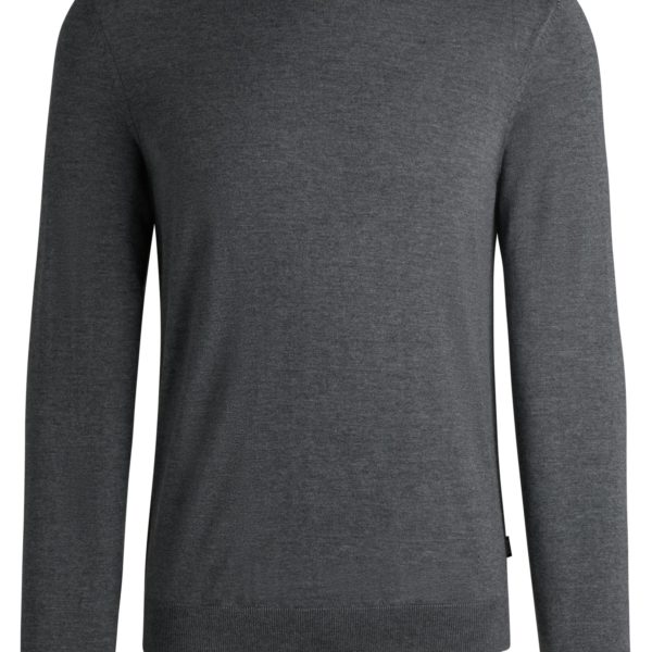 Pull Slim en laine mérinos à col rond – Hugo Boss