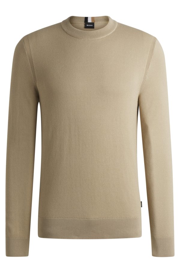 Hugo Boss Pull en coton microstructuré