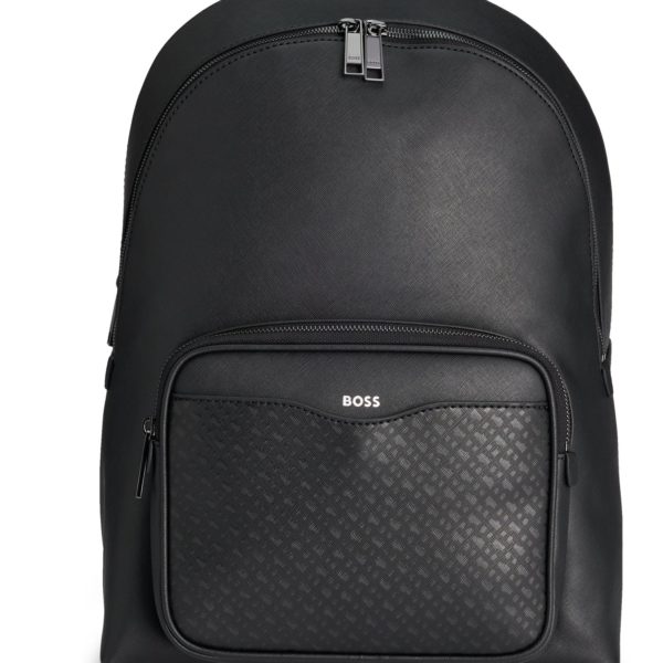 Hugo Boss Sac à dos avec poche à motif monogramme