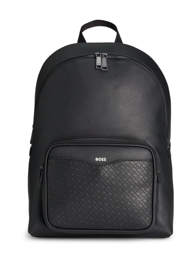Hugo Boss Sac à dos avec poche à motif monogramme