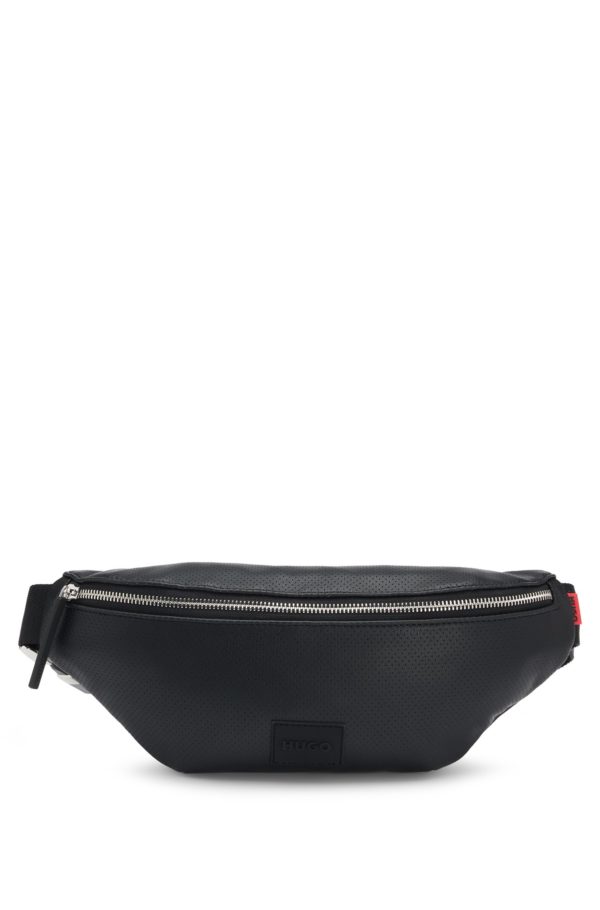 Hugo Boss Sac ceinture en similicuir perforé