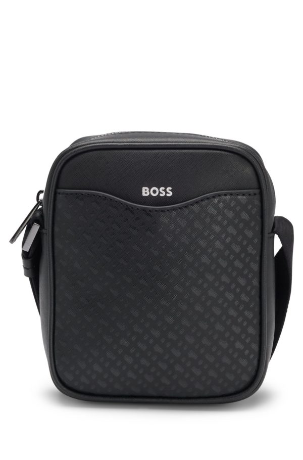 Hugo Boss Sac reporter avec poche avant à motif monogramme
