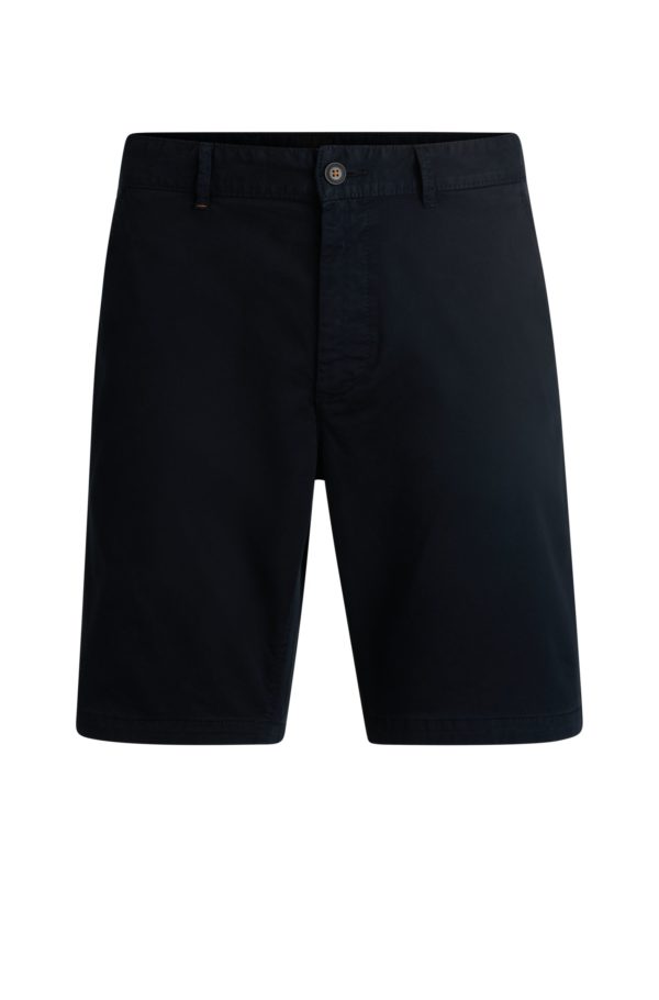 Hugo Boss Short Slim en twill de coton stretch