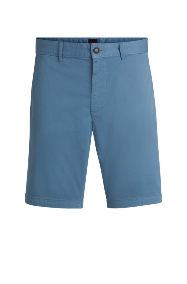 Hugo Boss Short Slim en twill de coton stretch