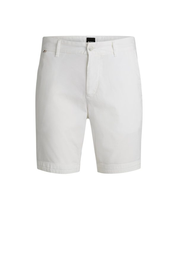 Hugo Boss Short Slim en twill de coton stretch