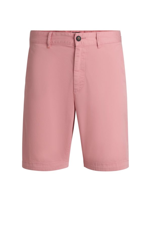 Hugo Boss Short Slim en twill de coton stretch