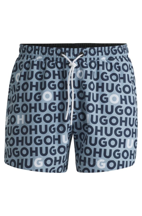 Hugo Boss Short de bain à cordon de serrage et logo imprimé
