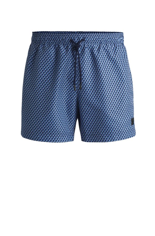 Hugo Boss Short de bain à imprimé intégral et cordon de serrage