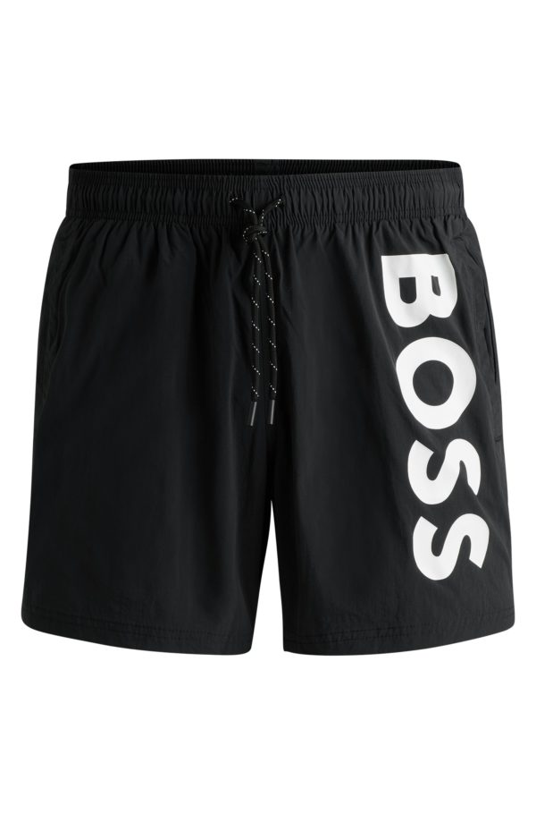Hugo Boss Short de bain à logo contrastant en tissu à séchage rapide