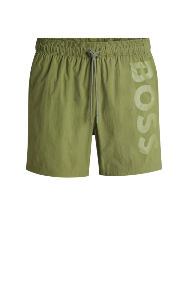 Hugo Boss Short de bain à logo contrastant en tissu à séchage rapide