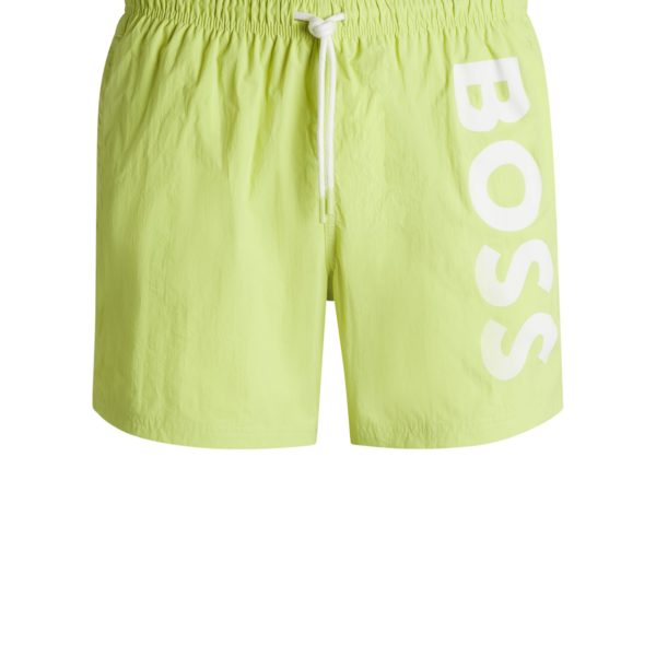 Short de bain à logo contrastant en tissu à séchage rapide – Hugo Boss