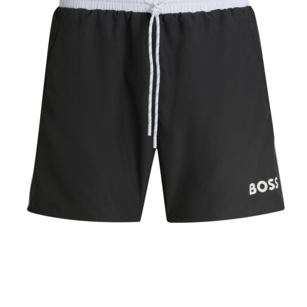 Short de bain à séchage rapide et logo imprimé – Hugo Boss