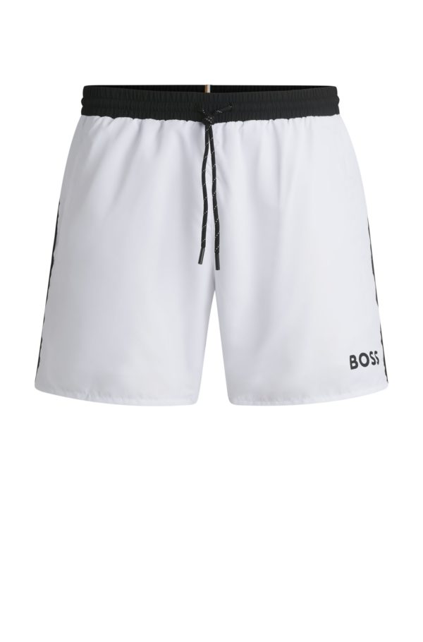 Hugo Boss Short de bain à séchage rapide et logo imprimé