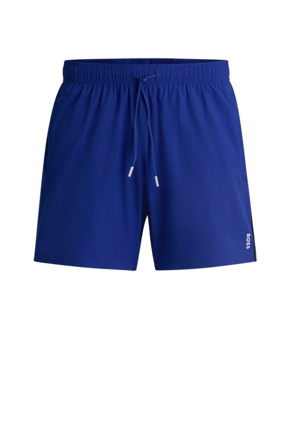 Hugo Boss Short de bain avec rayures emblématiques et logo